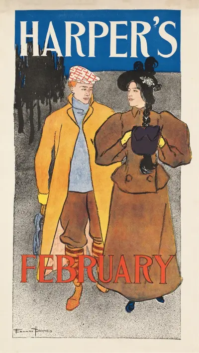 Harper’s February av Edward Penfield