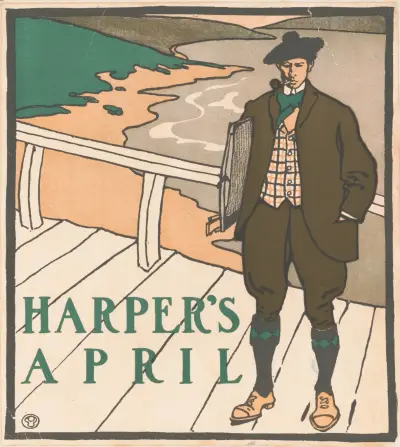 Harper’s [for] April av Edward Penfield