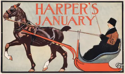 Harper’s January av Edward Penfield