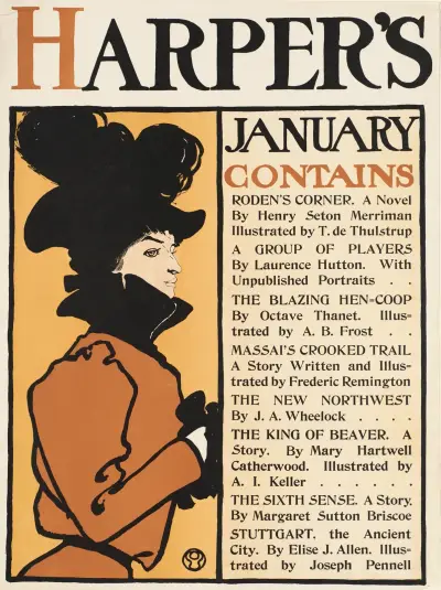Harper’s January av Edward Penfield