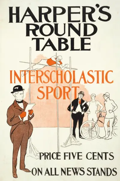 Harper's round table, interscholastic sport av Edward Penfield