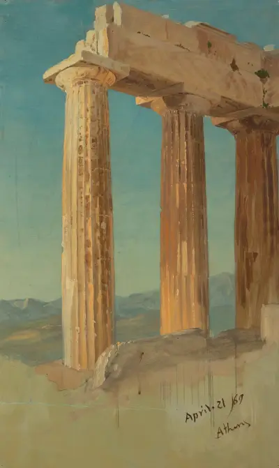 Parthenons kolonner, Aten av Frederic Edwin Church