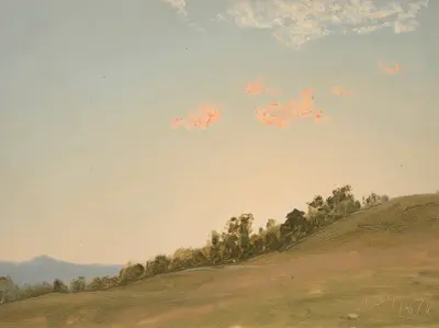 Hillside, Hudson, New York av Frederic Edwin Church