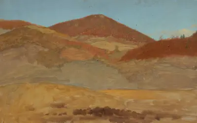 Kuperat landskap, höst av Frederic Edwin Church