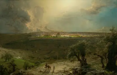 Jerusalem from the Mount of Olives av Frederic Edwin Church