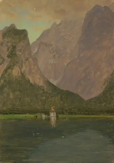 Koenigsee, near Berchtesgaden, Bavaria av Frederic Edwin Church