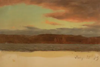 Labrador eller Newfoundlands kust (juli 1859) av Frederic Edwin Church