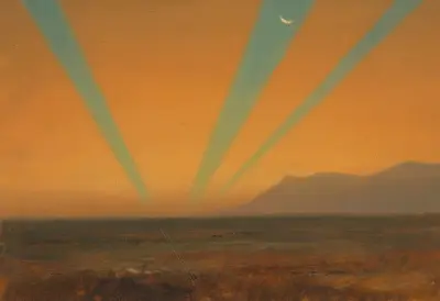 Landskap med solnedgång av Frederic Edwin Church