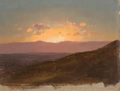 Looking across the Hudson Valley av Frederic Edwin Church