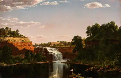 Lower Falls, Rochester av Frederic Edwin Church