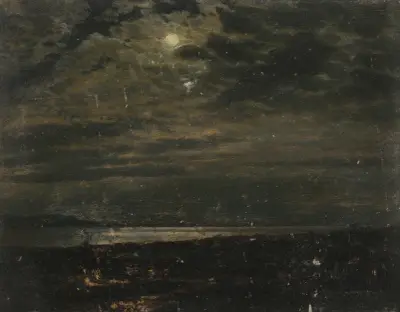 Maine Coast, moonlight von Frederic Edwin Church
