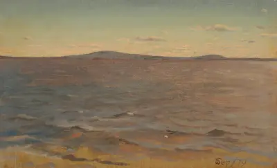 Maine, Lake Katahdin av Frederic Edwin Church
