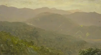 Bergslandskap av Frederic Edwin Church
