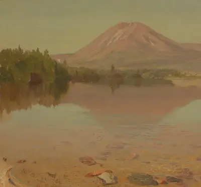 Mt. Katahdin from Lake Katahdin (possibly 1870) av Frederic Edwin Church