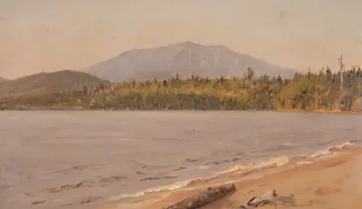 Mt. Katahdin från Togue Pond av Frederic Edwin Church
