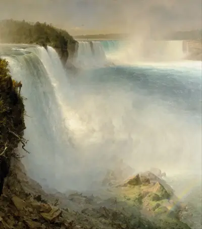 Niagara Falls, from the American Side av Frederic Edwin Church