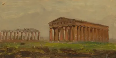 Paestum, Neptunustemplet av Frederic Edwin Church