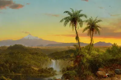 Sydamerikanskt landskap av Frederic Edwin Church