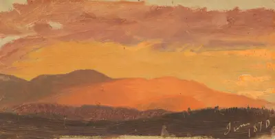 Solnedgång, Hudson Valley av Frederic Edwin Church
