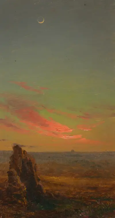 Solnedgång nära Rom av Frederic Edwin Church
