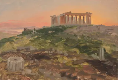 The Parthenon from the Southeast av Frederic Edwin Church