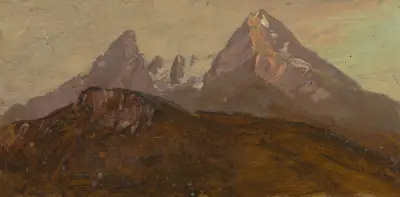 Watzmann, Berchtesgaden, Bayern av Frederic Edwin Church