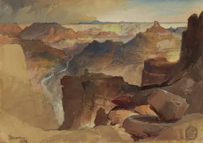 Utsikt från Powell's platå, Grand Canyon, Colorado av Frederic Edwin Church