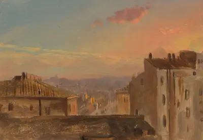 Vy över Rom av Frederic Edwin Church