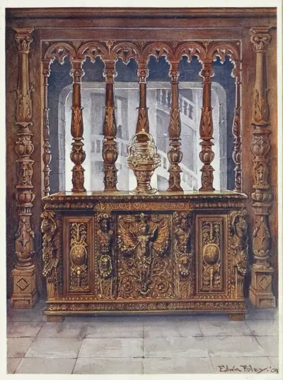Henri Deux snidad kista, eller bahut, ca 1555 av Edwin Foley