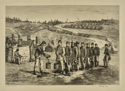 Antreten zur Suppe von Edwin Forbes