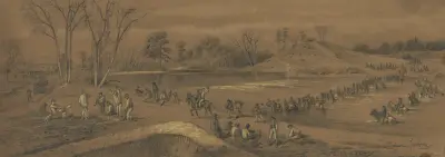 Vadställe vid en flod av Edwin Forbes