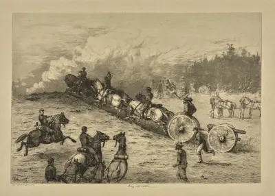 Ins Gefecht von Edwin Forbes