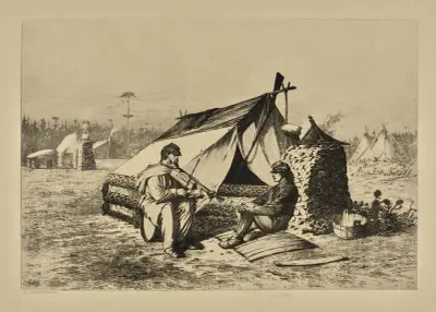 Home, sweet home. von Edwin Forbes
