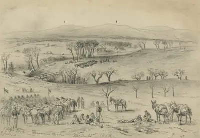 Kelly’s Ford – Stonemans räd, 21 april 1863 av Edwin Forbes
