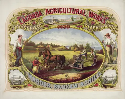 Lagonda Agricultural Works, Springfield, Clark County, Ohio, Warder, Brokaw & Child av Edwin Forbes