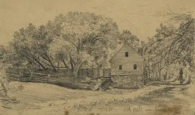 Alte Mühle bei Warrenton, 2. August 1863 von Edwin Forbes