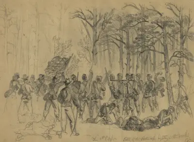 Das 6. Korps – Die Schlacht in der Wildnis – Kämpfe im Wald von Edwin Forbes