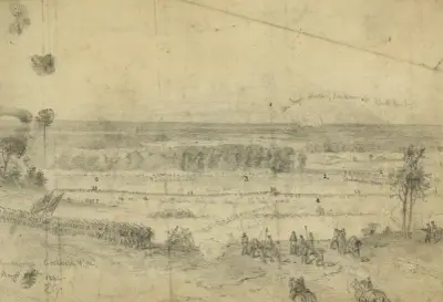 Slaget vid Gainesville, Va. av Edwin Forbes