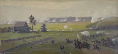 Slaget vid Gettysburg av Edwin Forbes