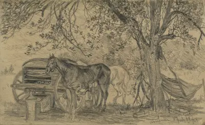 Die Kavallerieschmiede von Edwin Forbes