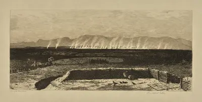 The distant battle. av Edwin Forbes