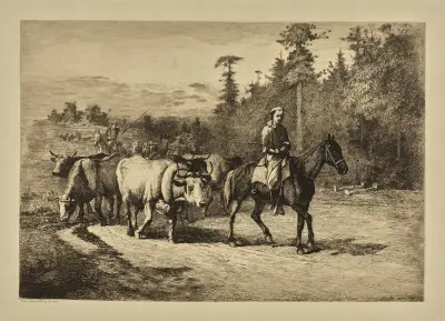 Hjordens ledare av Edwin Forbes