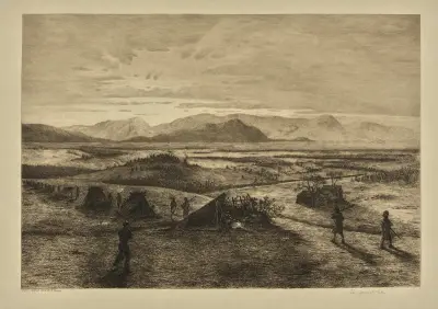 Vaktpostlinjen av Edwin Forbes