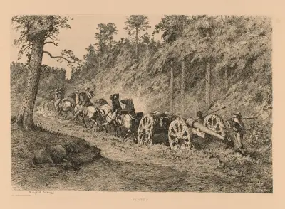 Durch die Wildnis, 1876 – Nr. 2 von Edwin Forbes