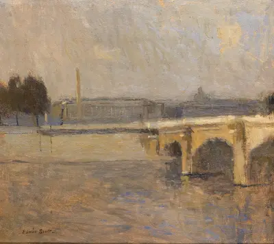 Seine i Paris, Pont de la Concorde av Frank Edwin Scott