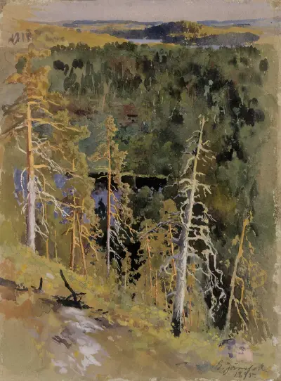 Skogslandskap av Eero Järnefelt
