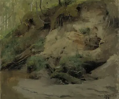 Forest with a Sandy Slope av Eero Järnefelt