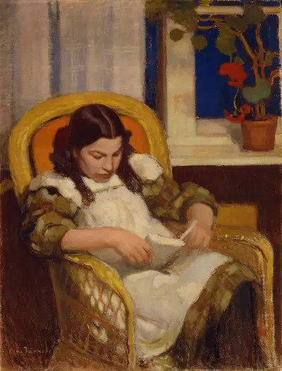 Girl Reading av Eero Järnefelt