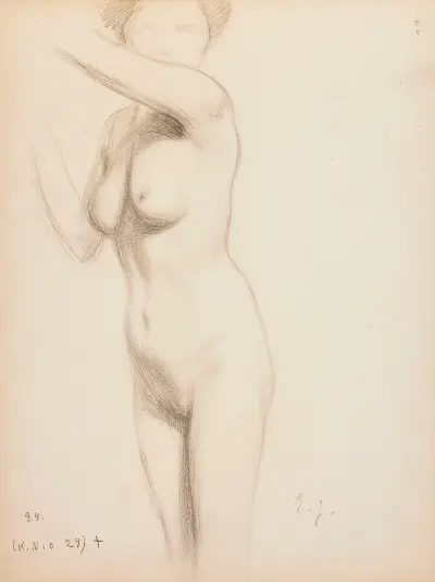 Aktmodell, 1910 von Eero Järnefelt