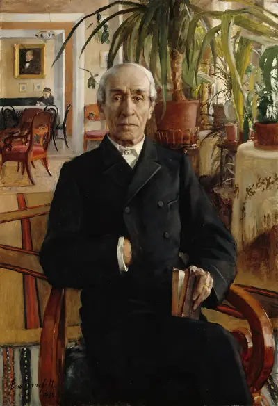 Porträt von Baron Johan Philip Palmén von Eero Järnefelt